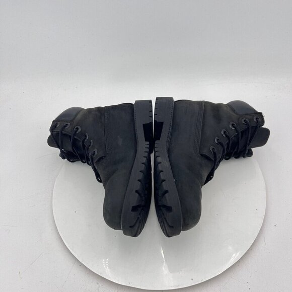 Timberland 6 Inch Kids Size 4 Women 5 12907 Black Nubuck Ankle Premium Boot - Picture 7 of 11